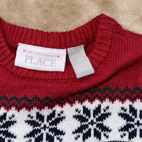 Children's Place Girls Christmas Sweater - Picture 3 of 3